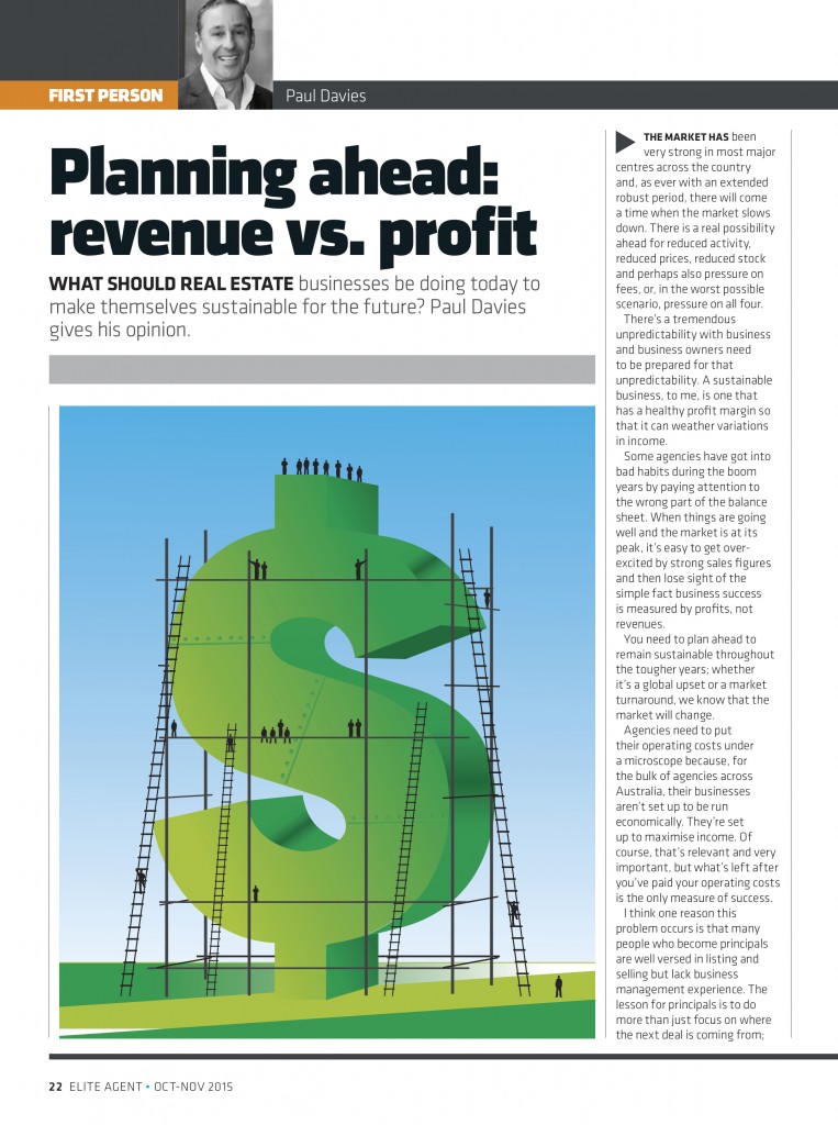 Planning ahead: revenue vs. profit